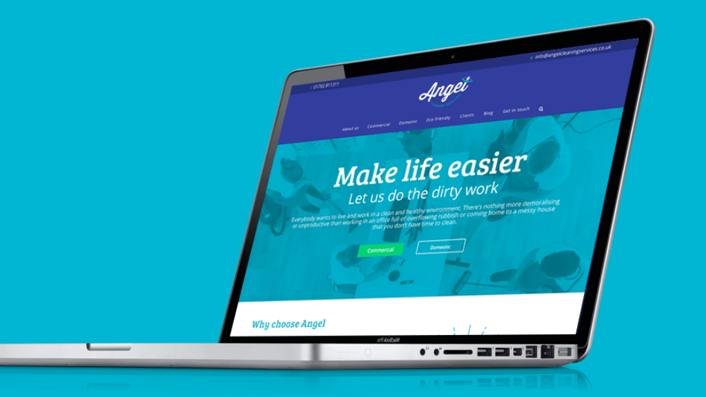 Angel Cleaning web design
