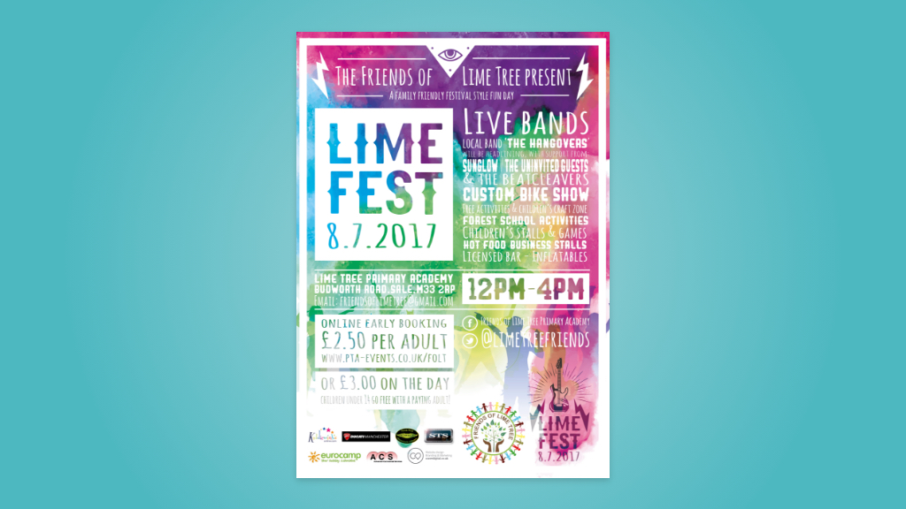 Charity poster design for Lime Tree