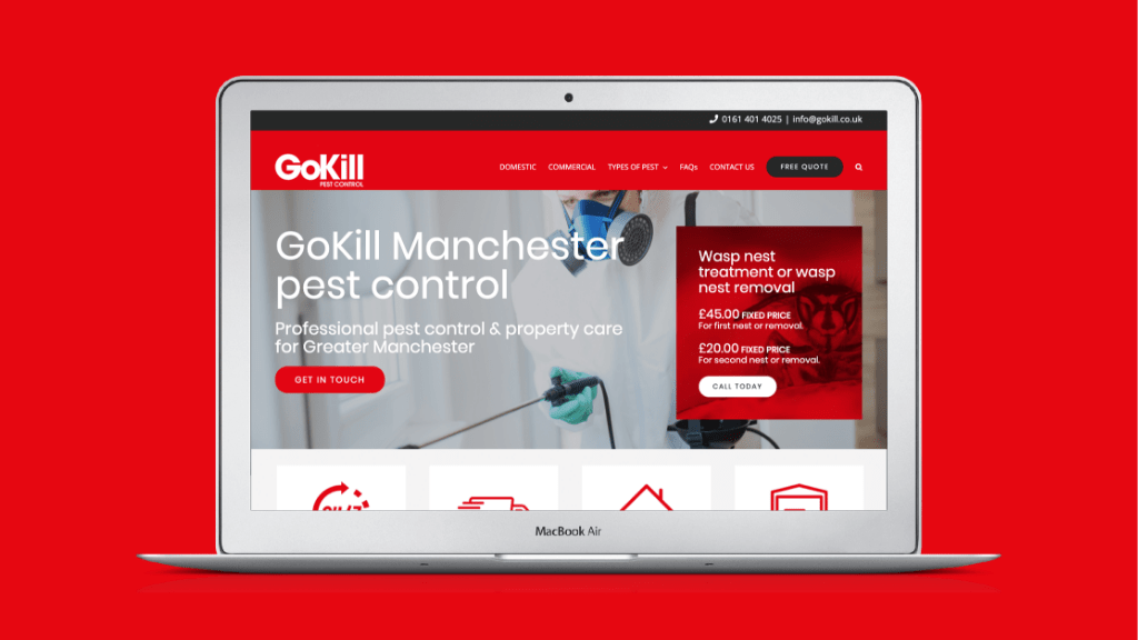 Gokill website design