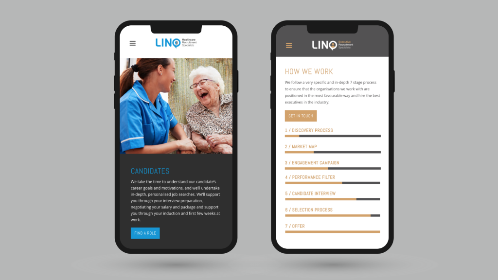 Healthcare mobile web design